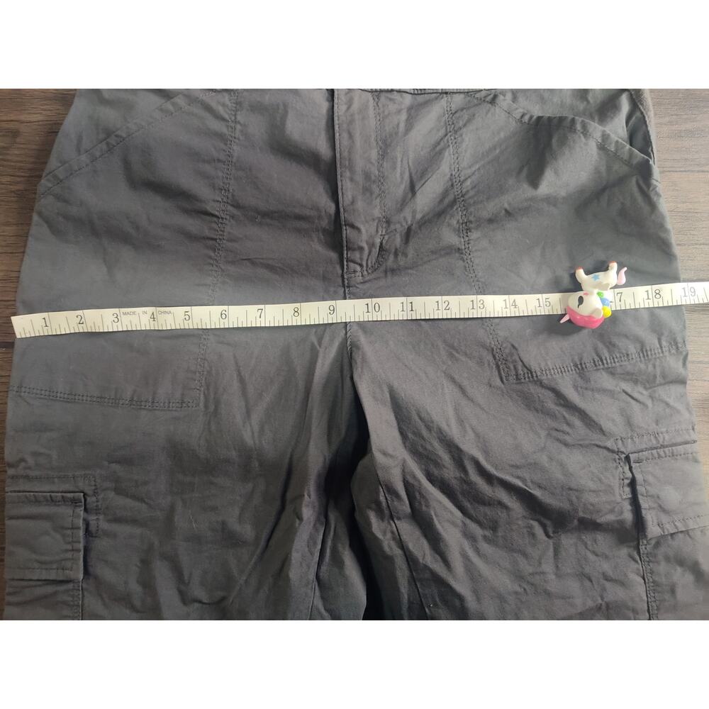 Social Standard By Sanctuary Washed Black Dark Gray Poplin Cargo Pants NWT M - Picture 4 of 10